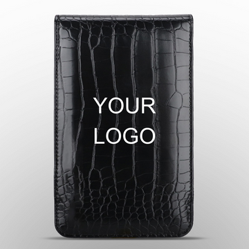 Custom Logo Crocodile Pattern Leather Scorecard Holder